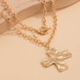 thumbnail image 5 of Chunky Cross Necklaces for Women Big Cross Necklace Gold Cross Necklace Chunky Silver Necklace Trendy Statement Jewelry, 5 of 14