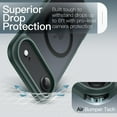 thumbnail image 3 of JETech Magnetic Case for iPhone 17 Air Compatible with MagSafe, Translucent Matte Back Slim Minimalist Shockproof Phone Cover (Dark Green), 3 of 6