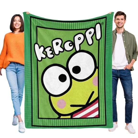 Throw Blanket for The Frog of Keroppi Bed Couch Soft Warm Flannel Blanket for Kids Girls Boys Gifts Home Decor 30x40 Inch