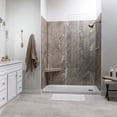 thumbnail image 4 of Palisade Vinyl Waterproof Corner Shower Bench in Venetian Marble, 4 of 7