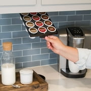 EZ-Shelf Coffee Pod Storage Holder for Keurig K Cup Capsules Easily Stores Under Cabinet