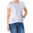 thumbnail image 3 of Maison Jules Womens Metallic Embellished T-Shirt, 3 of 4