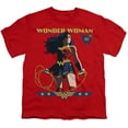 thumbnail image 2 of Wonder Woman Ww 80Th Stance Kids T Shirt (Medium) for Youth Toddler Boys and Girls, Red, 2 of 5