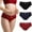 3 Pack, variant on AWAYTR Womens Cotton Underwear Sexy Bikini Panties Lace Underwear Soft Hipster Briefs 6 pack S-XL