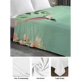 thumbnail image 6 of Spring Bird Flowers King Size Flat Sheet, Wrinkleproof & Fadeproof Cooling Flat Bed Sheet Only, Farmhouse Watercolor Botanical Plant Breathable Soft Bedding Top Sheets 105 x 98 Inches, 6 of 8