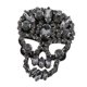 thumbnail image 5 of Parches de calavera con diamantes de imitación, apliques de diamantes de imitación, parche decorativo para gris, 5 of 7