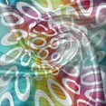 thumbnail image 5 of Ambesonne Digital Valance Pack of 2, Rounds on Fractal Backdrop, 42"X18", Multicolor, 5 of 5