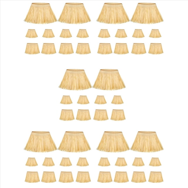 Kit de Pajita de EspantapáJaros de 50 Piezas, Accesorios de Disfraz de EspantapáJaros de Papel, Corbatas para Cuello, Brazo y Tobillo para Accesorio de Fiesta