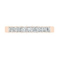 thumbnail image 3 of 1/2 Carat Princess Cut Diamond Wedding Band Ring in 14K Rose Gold (Ring Size 6.25), 3 of 4