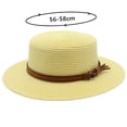 thumbnail image 3 of Classic British Summer Sun Hat with Flat Top for Travel Casual Style Daily Leisure Wear, 3 of 3
