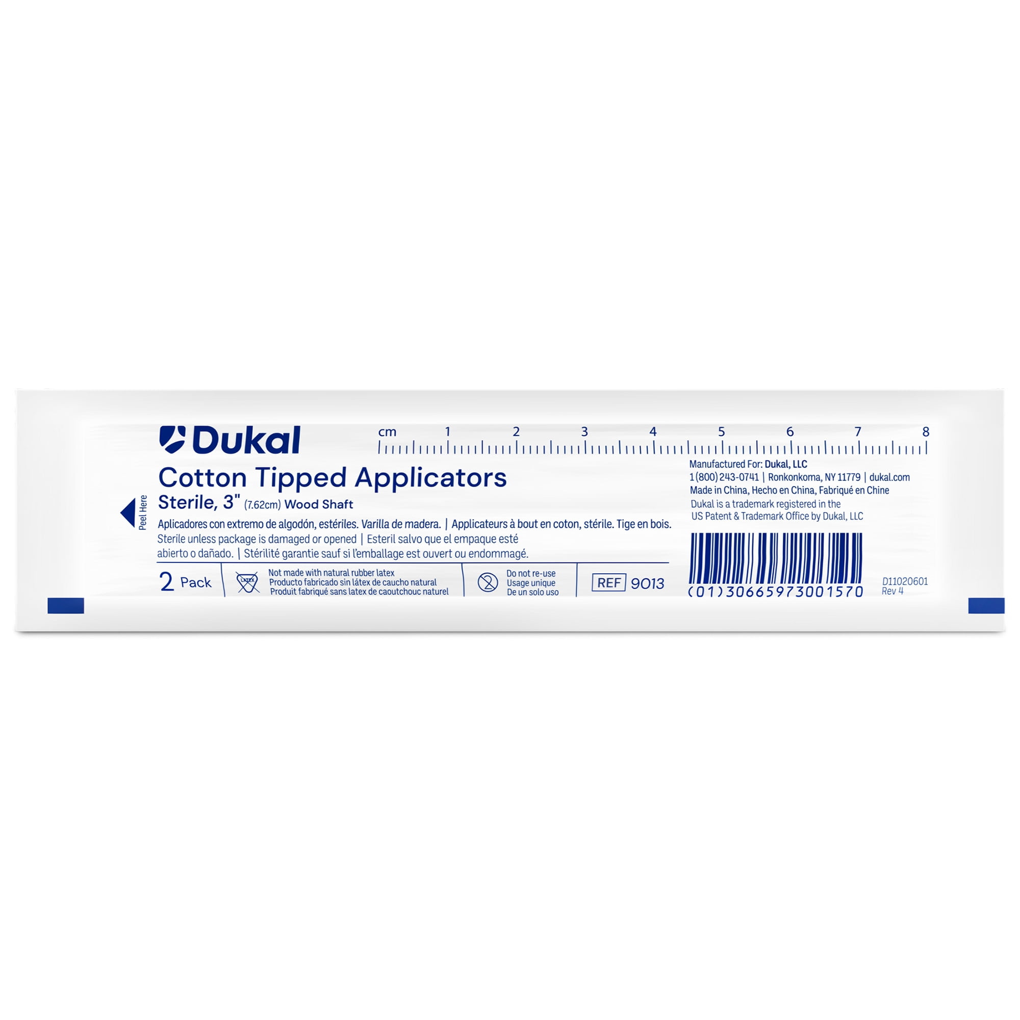 Dukal Swabstick Sterile 3 Inch Length 9013 1000 Box(s) 2 /Box