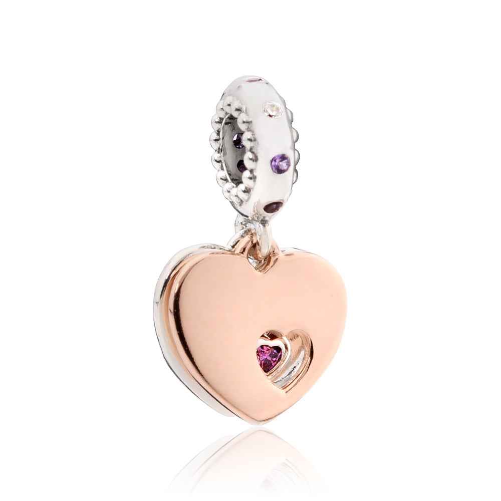 PANDORA Pandora Part of My Heart Pendant Multicolored Charm 787235CFP