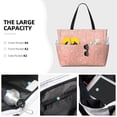thumbnail image 3 of Pofeuu Rose Gold Glitter Print Beach Bag,Waterproof Sandproof Beach Tote Bag, Large Capacity Foldable Beach Bags for Women, 3 of 7