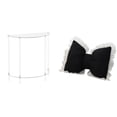 thumbnail image 1 of Mesa Auxiliar De Acrílico Para Espacios Pequeños Con Un Bonito Cojín De Lazo, Decoración Moderna Para El Hogar, Cómoda Mesita De Noche Para Sala De Estar Y Estudio., 1 of 8