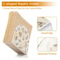 thumbnail image 5 of Yayeee Napkin Holder for Table Kitchen Paper Tissue Organization, Colorful Watercolor Seashells, 5 of 8