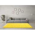 thumbnail image 3 of Ahgly Company Machine Washable Indoor Rectangle Abstract Yellow Contemporary Area Rugs, 5' x 8', 3 of 4