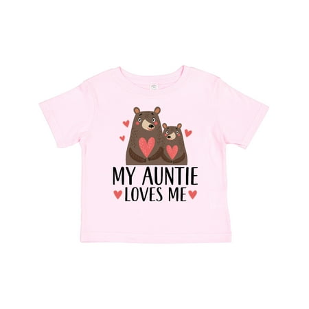 

Inktastic My Auntie Loves Me Woodland Bear Gift Toddler Boy or Toddler Girl T-Shirt