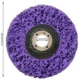 thumbnail image 2 of Meule de Ponçage Peinture Élimination de Rouille Meule; Disque de Retrait de Rouille; Disque Acier Inoxydable Meule de Polissage, Violet, 125 mm, Trou Intérieur 22 mm, 2 of 6