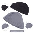 thumbnail image 3 of SHISUYAN 2Pcs Cycling Running Hat Black Fitted to Head Temperature Regulation Cap, 3 of 9