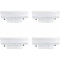 thumbnail image 1 of Bombilla LED GX53 9W, Blanco Frío 6000K, 120°, equivalente a lámpara CFL GX53 15W-18W, 900LM, No regulable, Foco LED empotrable para muebles de cocina/techo/gabinete, juego de 4, 1 of 5