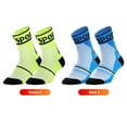 thumbnail image 2 of Calcetines deportivos de ciclismo que absorben los calcetines transpirables de puntos a rayas para hombres y mujeres, 2 of 8