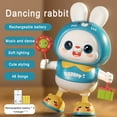 thumbnail image 4 of Baby Musical Toy  Dancing Singing Talking Walking Hip Hop Swing Rabit  Educational Gift for 1-5 Year Toddlers Kids  Blue, 4 of 8