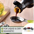 thumbnail image 4 of Juego de cucharas medidoras Spring Chef Magnetic de acero inoxidable, 8 piezas, 4 of 9