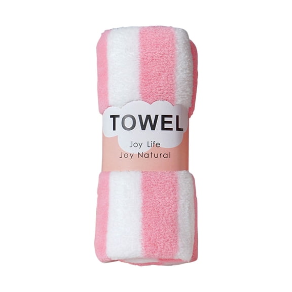 Clearance! YOBOLK Towels Absorbent Coral Velvet Towel, Colorful Striped Face Wash Towel, Children's Household Soft Gift Towel Bath Towels
