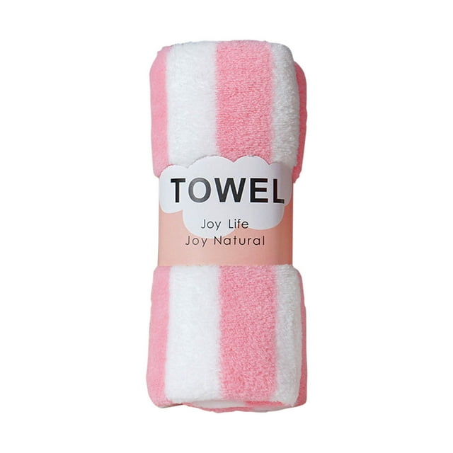 Ohufall Striped Children's Face Towels Soft Velvet Absorbent Bathroom Towels