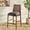 Gray/Walnut, variant on Safavieh Reinhardt Traditional Mid Back Wood and Rattan Stools, White/Ivory