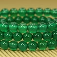 thumbnail image 3 of Bracelet Extensible Unisexe en Perles Rondes de 6 mm en Agate Verte Naturelle de Qualité A 7 Pouces, 3 of 5