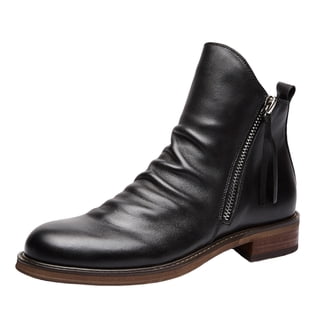 WESTERN CHIEF MEN\'S NEOPRENE RUBBER ANKLE BOOTS VIBRAM Sole Black Size 8 Men main image 4