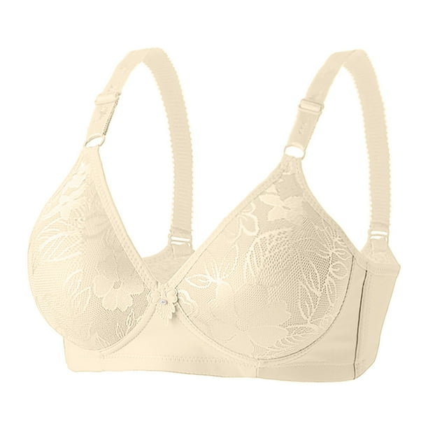 WILLBEST Brasier De Algodon Sujetador Cómodo Y Sexy Para Mujer, Nuevo, Sin Aros De Acero, Con Fruncido Y Ajuste Para Mujeres De Mediana Edad Y Mayores.
