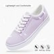 thumbnail image 5 of Zapatos de lona Shupua Blancas Zapatillas para Mujer Talla 8 Morado, 5 of 9