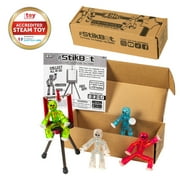 Zing Stikbot - 4 Clear Pack with Tripod