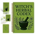 thumbnail image 2 of Witch's Herbal Codex Spiral Notebook Durable Cover Smooth Pages For Journaling And Notes Old Spiral Binding Plant Diary For Students Workers, 2 of 8