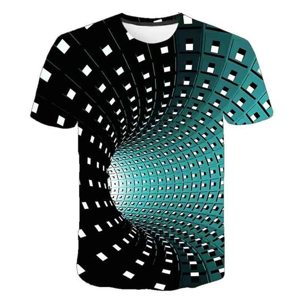Camisetas cuadradas de verano para niños, camisetas de manga corta informales de dibujos animados para niños y niñas, ropa con cuello redondo gráfico 3D, disfraces 12T Gao Jinjia LED