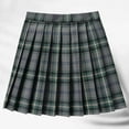 thumbnail image 5 of Landzoo Women's Casual Plaid High Waist Pleated A Line Mini Skirt Fashionable Comfortable Casual Women's Skirt, 5 of 5
