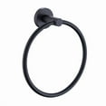 thumbnail image 1 of Porte-serviettes Mural Rond Simple Moderne en Acier Inoxydable Porte-Serviettes Noir Argent, 1 of 5