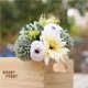 thumbnail image 3 of Plantas falsas simuladas Gerbera artificial Ramo de novia Verdor Ofiice Decoraciones para bodas en el hogar seitruly JJ22692-04, 3 of 3