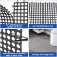 thumbnail image 3 of 24 Pack Modular Interlocking Floor Mat Rubber Tiles 11.8"x11.8" Drainage Interlocking Tiles Drain Holes Non-Slip Drainag, 3 of 7
