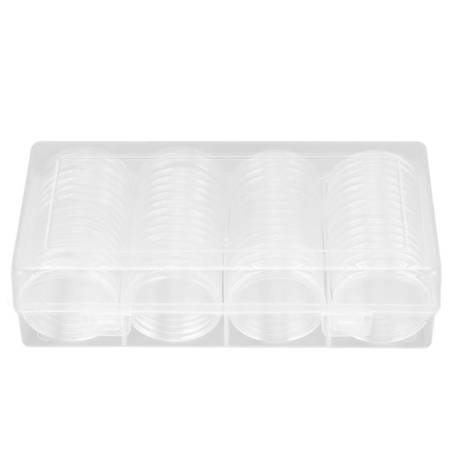 Cápsulas Para Monedas, Caja Transparente Para Almacenamiento De Monedas, Fácil De Ver Para Monedas Conmemorativas