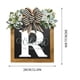 thumbnail image 3 of Corona de puerta principal con apellido Chamoist AZ para todo el año con lazo, corona de granja de 24 letras con lazo, coronas de primavera para puerta principal, decoración exterior para colgar,, 3 of 3