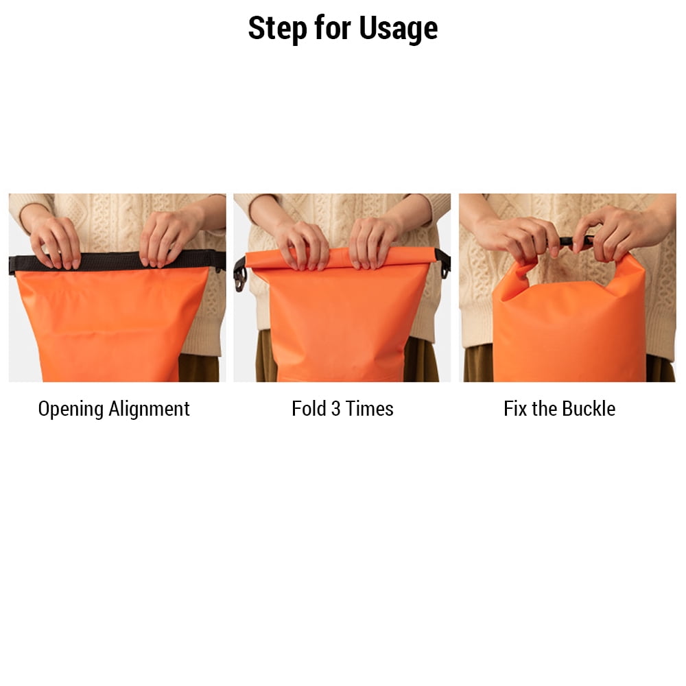 Dry Waterproof Dry Bag 10L/20L Large-Capacity Bucket Bag With Shoulder Straps Lightweight Backpack For Rafting, Swimming, Kayaking, Camping