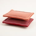 thumbnail image 2 of Mainstays Sponge Scrubbers, 4.5 x 5 inches, 100% Cotton Shell, 2 Count per Pack, Red, 2 of 8