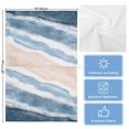thumbnail image 5 of Summer Ocean Kitchen Towels Set of 3, Water Absorbent Dish Towel, Coastal Sea Waves Beach Ombre Blue Decorative Hand Towels - Quick Drying Cloth for Cooking Baking, 18x28 Inch, 5 of 8