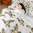 thumbnail image 4 of jejeloiu Rustic Mallard 7-Piece Twin Bedding Sets,Flying Duck Bedding Comforter Set For Girls Boys Reversible, 4 of 8
