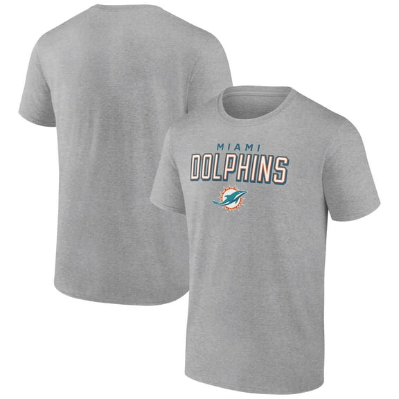 Men's Heather Gray Miami Dolphins Swagger T-Shirt