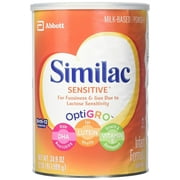 Similac Sensitive for Fussiness & Gas Due to Lactose Sensitivity - OPtiGRO