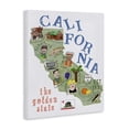 thumbnail image 2 of Stupell Industries Contemporary California the Golden State Illustrated Map Canvas Art, 30 x 40, by Carla Daly, 2 of 6